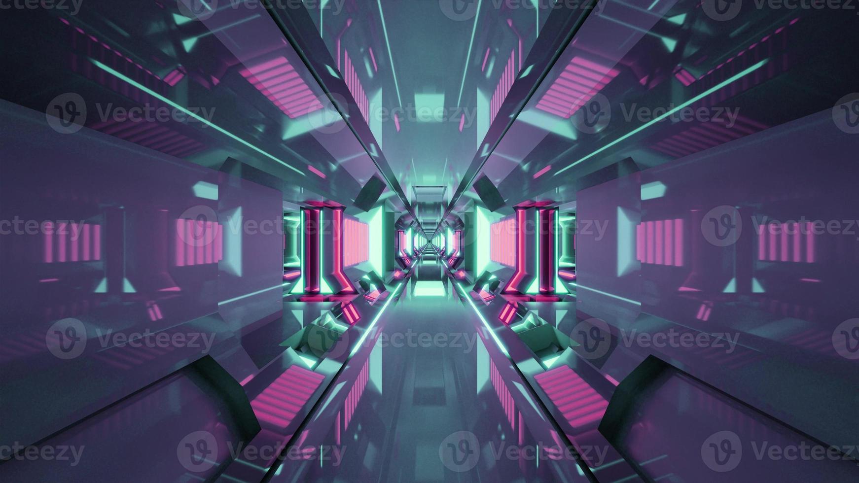 3D illustration of 4K UHD contemporary tunnel photo