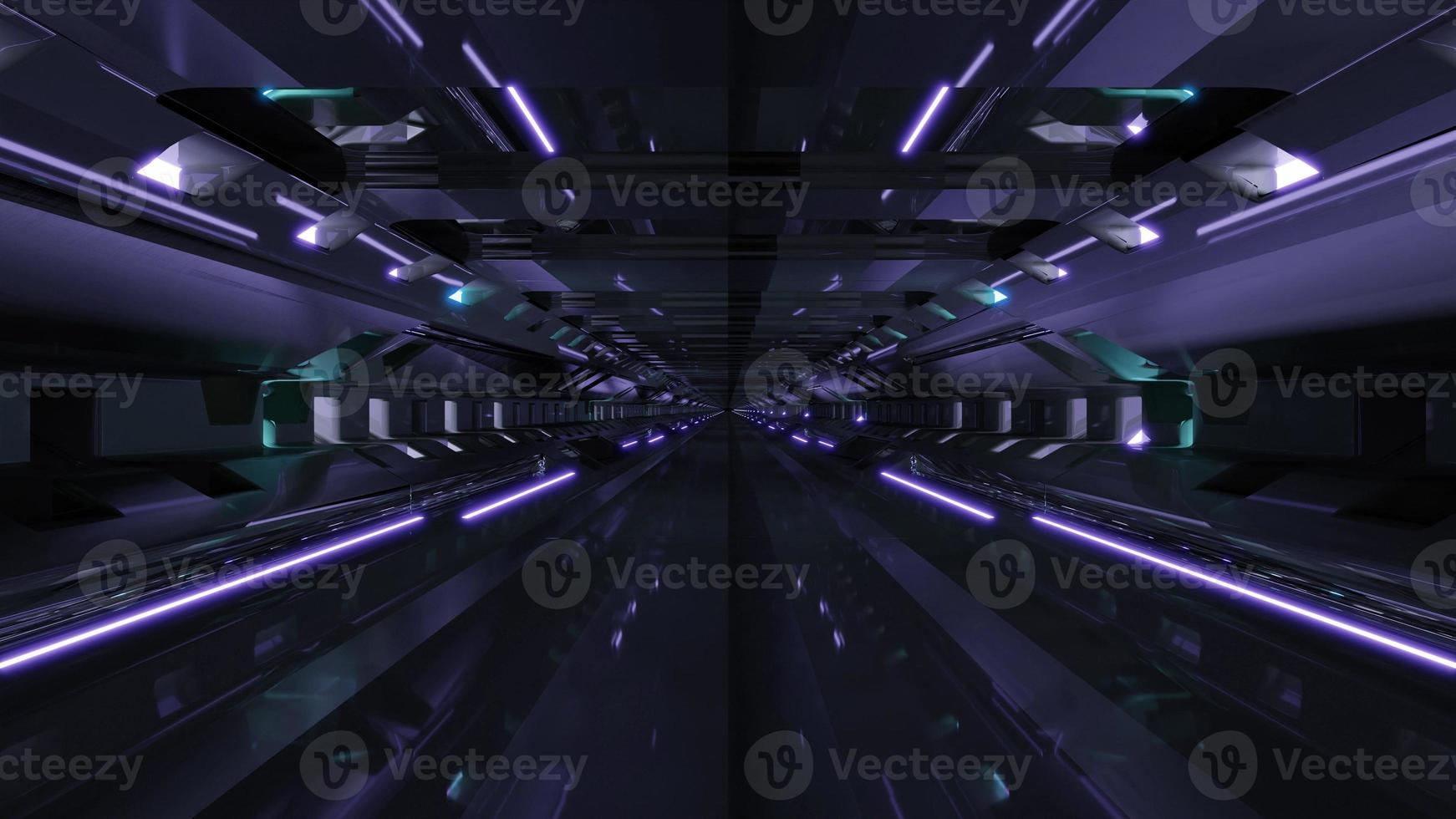 Obscure 3D illustration of 4K UHD tunnel photo