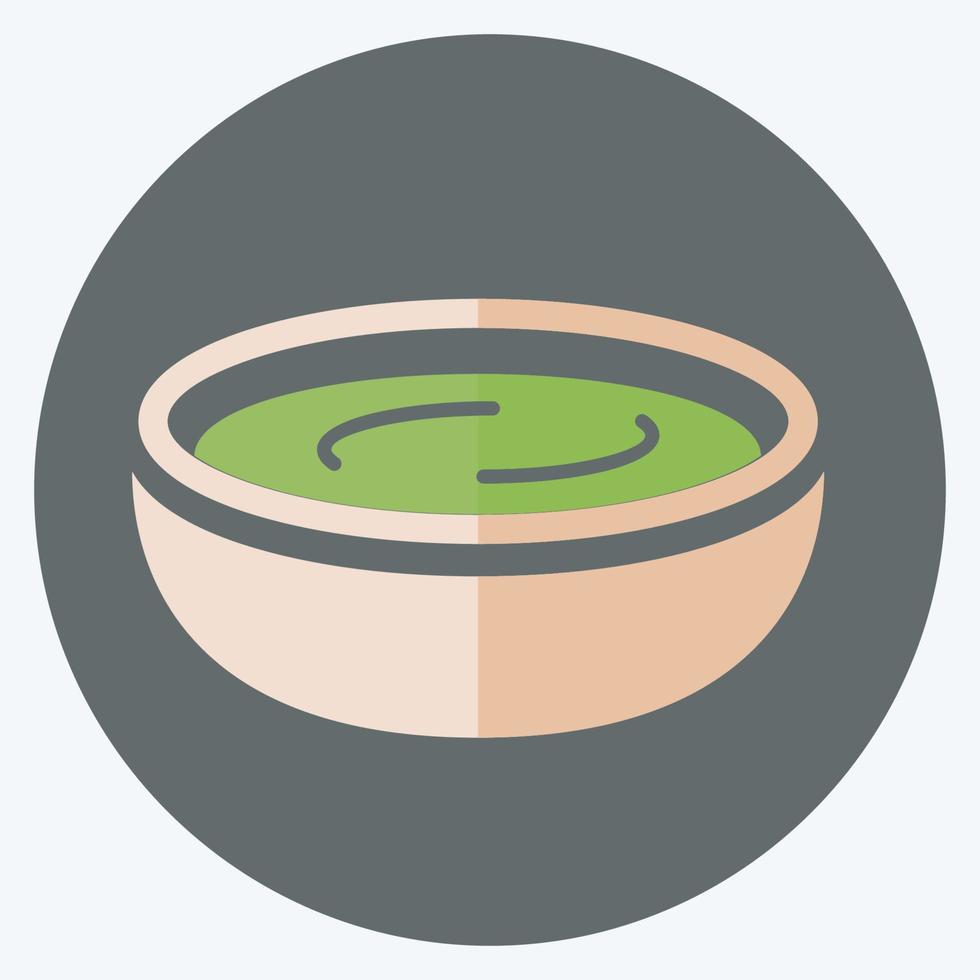 Icon Green Sauce - Flat Style - Simple illustration,Editable stroke vector