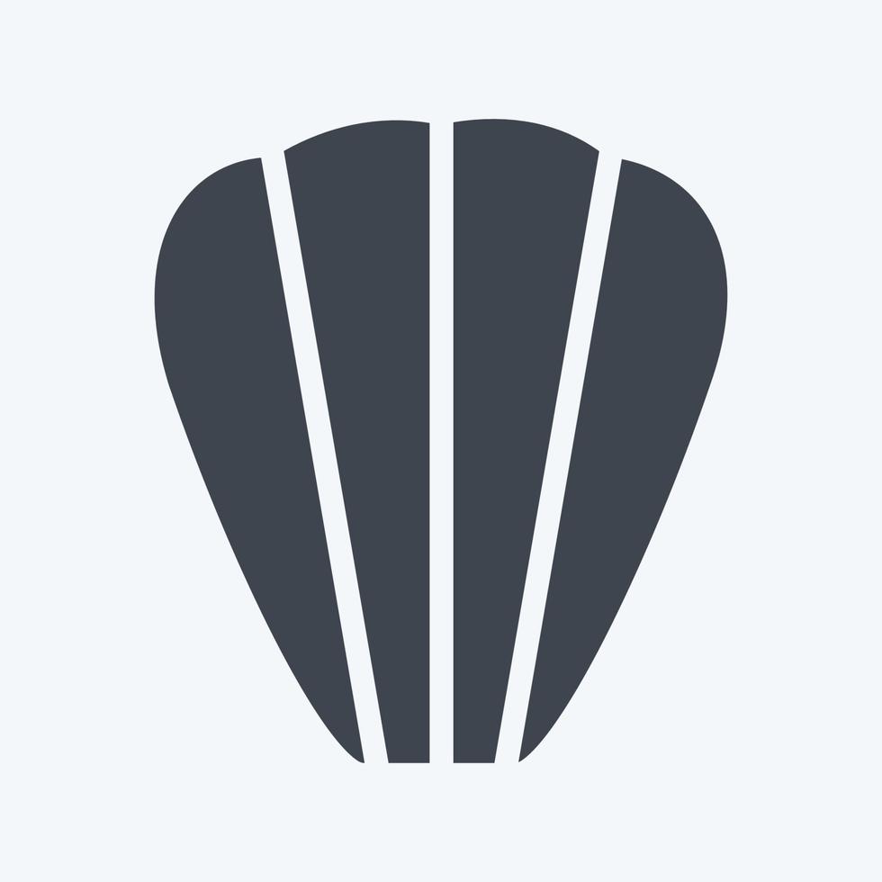 Icon Madeleines - Glyph Style - Simple illustration,Editable stroke vector