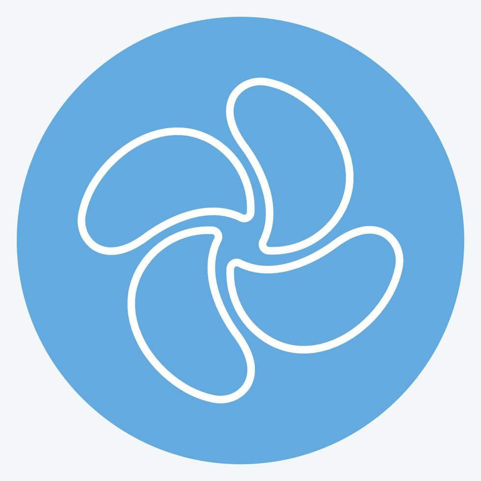 Icon Propeller - Blue Eyes Style - Simple illustration,Editable stroke vector