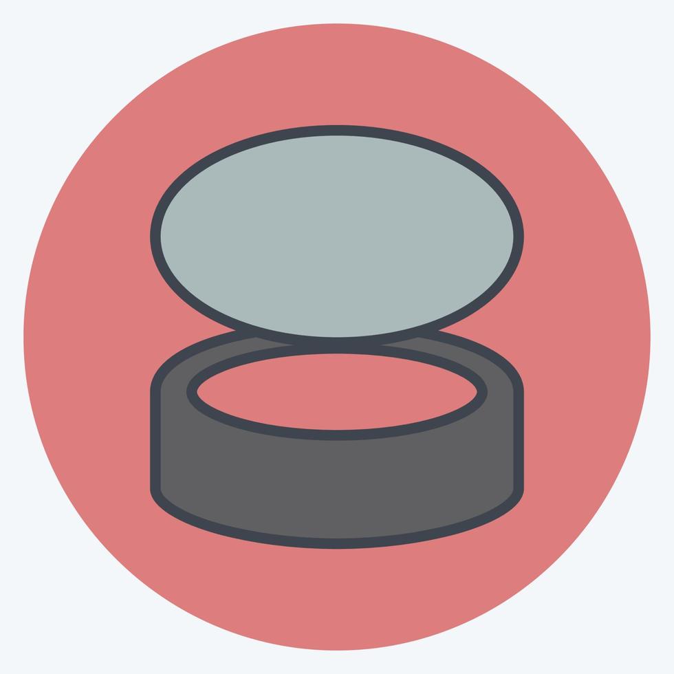 Icon Fish Food - Color Mate Style - Simple illustration,Editable stroke vector