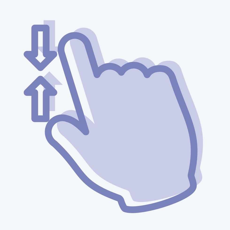 Icon Zoom Out - Two Tone Style - Simple illustration,Editable stroke vector