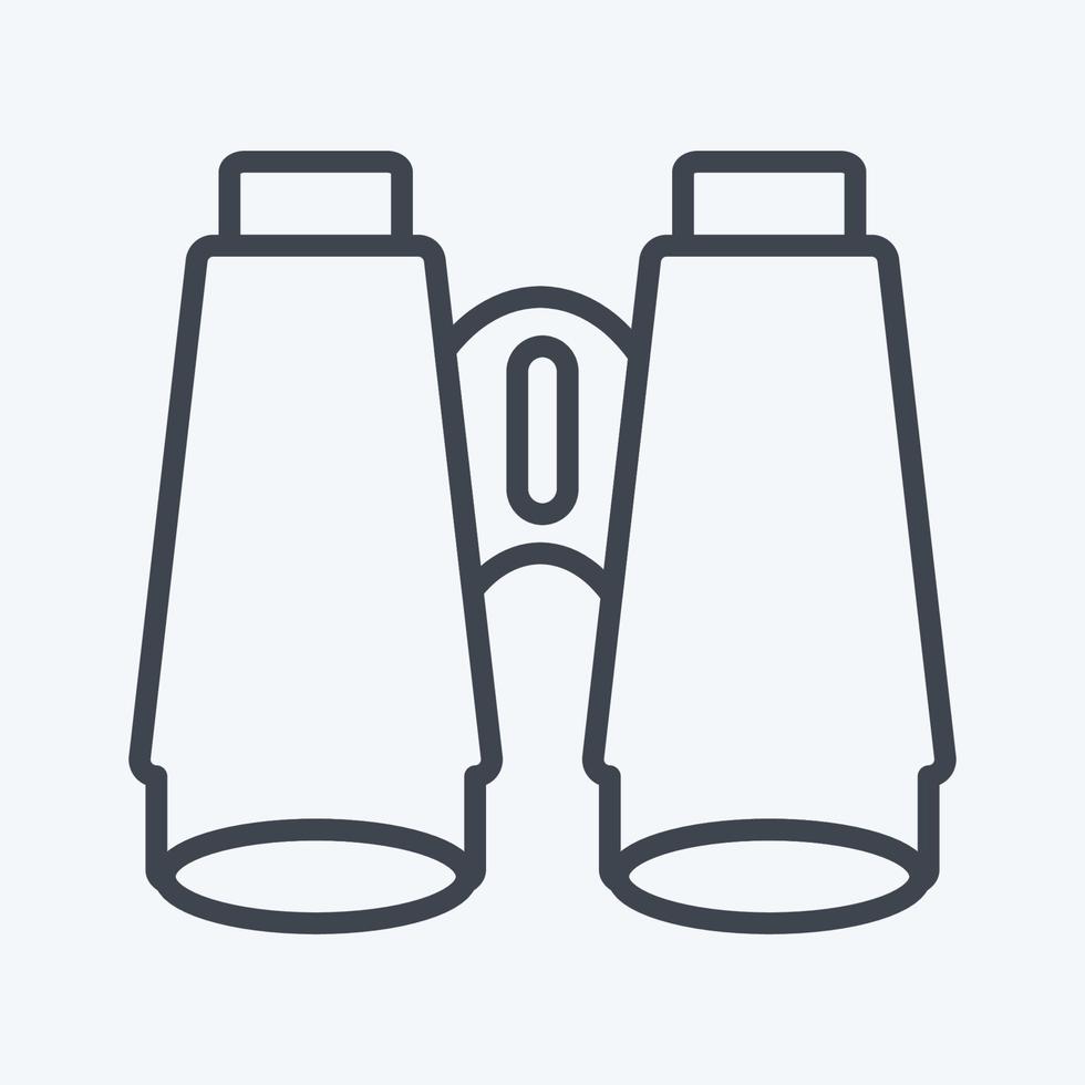 Icon Binoculars - Line Style - Simple illustration,Editable stroke vector