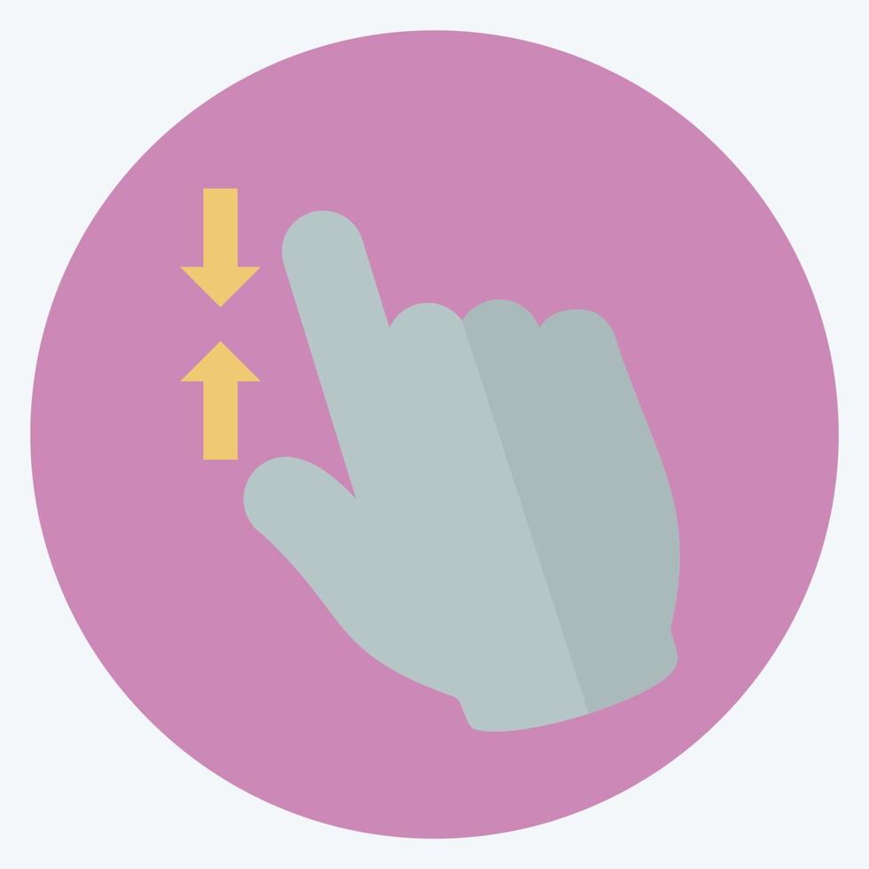 Icon Zoom Out - Flat Style - Simple illustration,Editable stroke vector