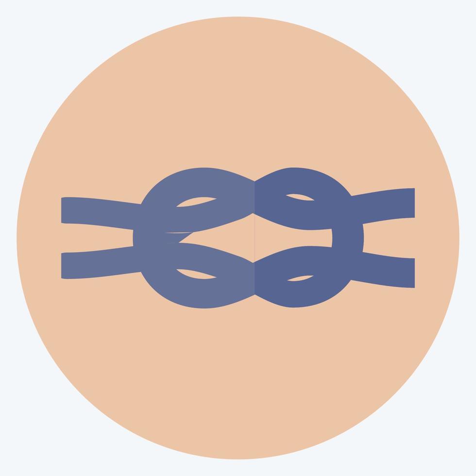 Icon Rope - Flat Style - Simple illustration,Editable stroke vector