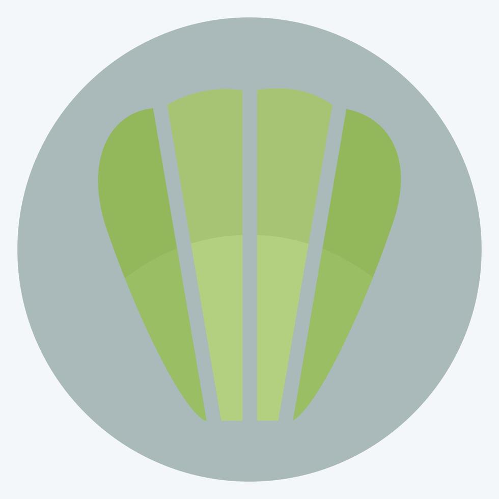 Icon Madeleines - Flat Style - Simple illustration,Editable stroke vector