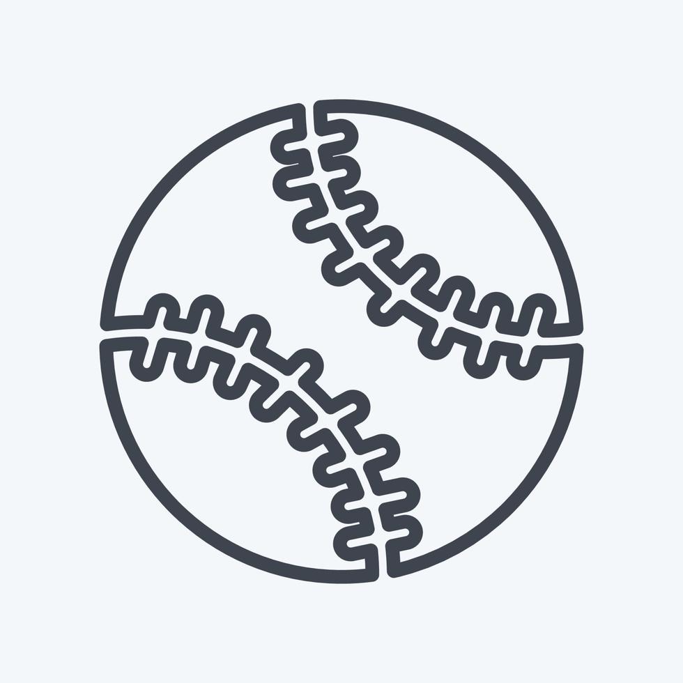 Icon Soft Ball - Line Style - Simple illustration,Editable stroke vector
