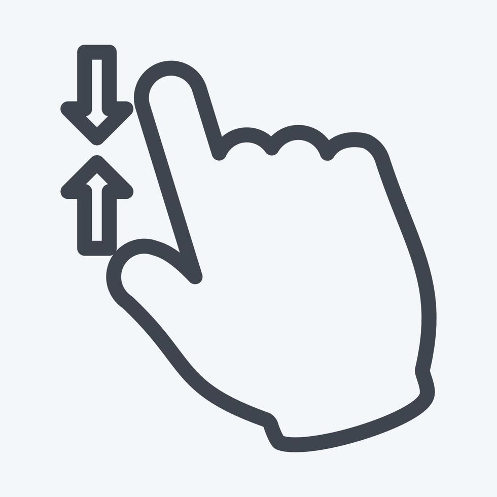 Icon Zoom Out - Line Style - Simple illustration,Editable stroke vector