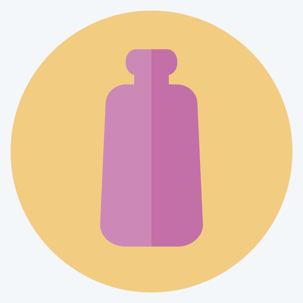 Icon Milk Bottle - Flat Style - Simple illustration,Editable stroke vector