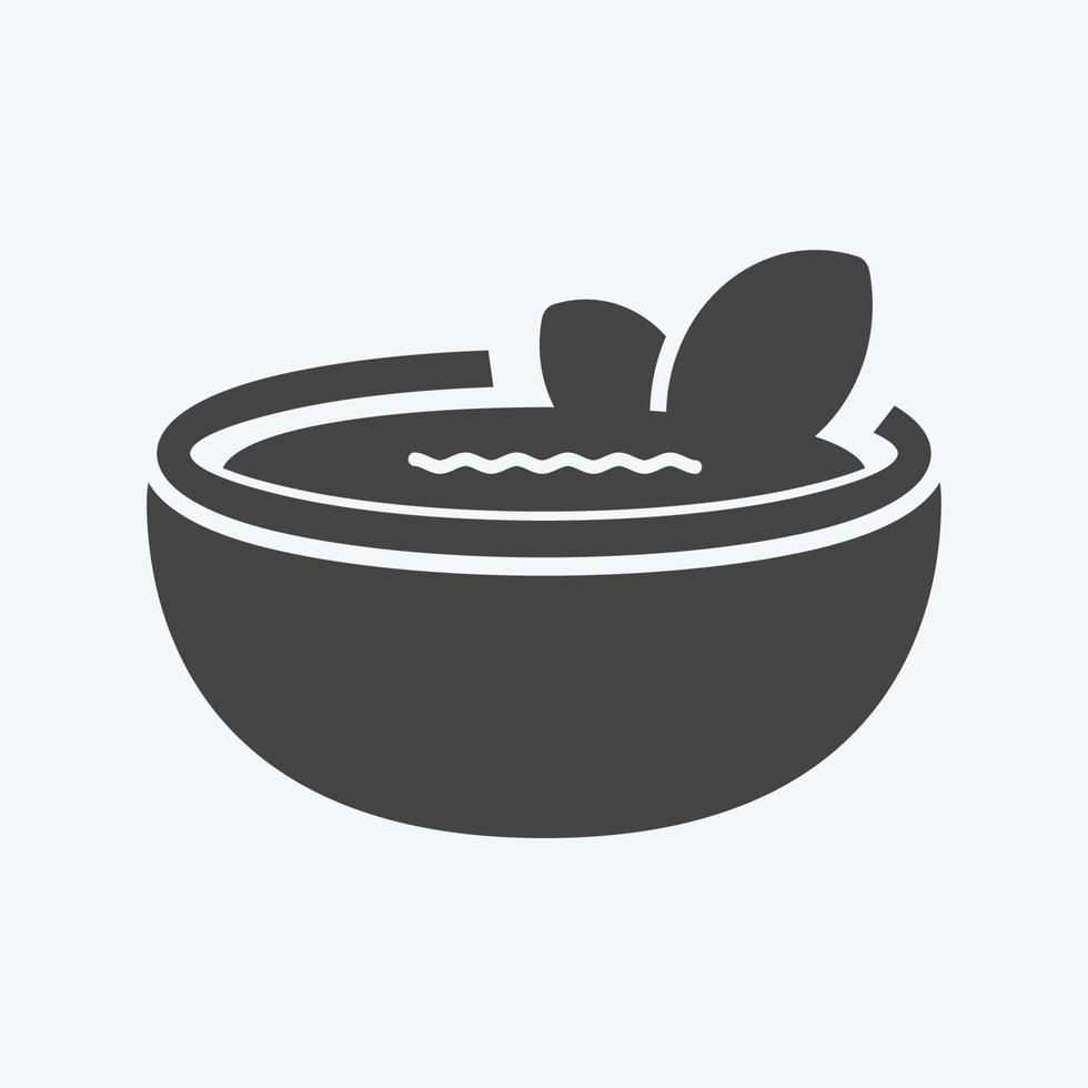 Icon Gazpacho - Glyph Style - Simple illustration,Editable stroke vector