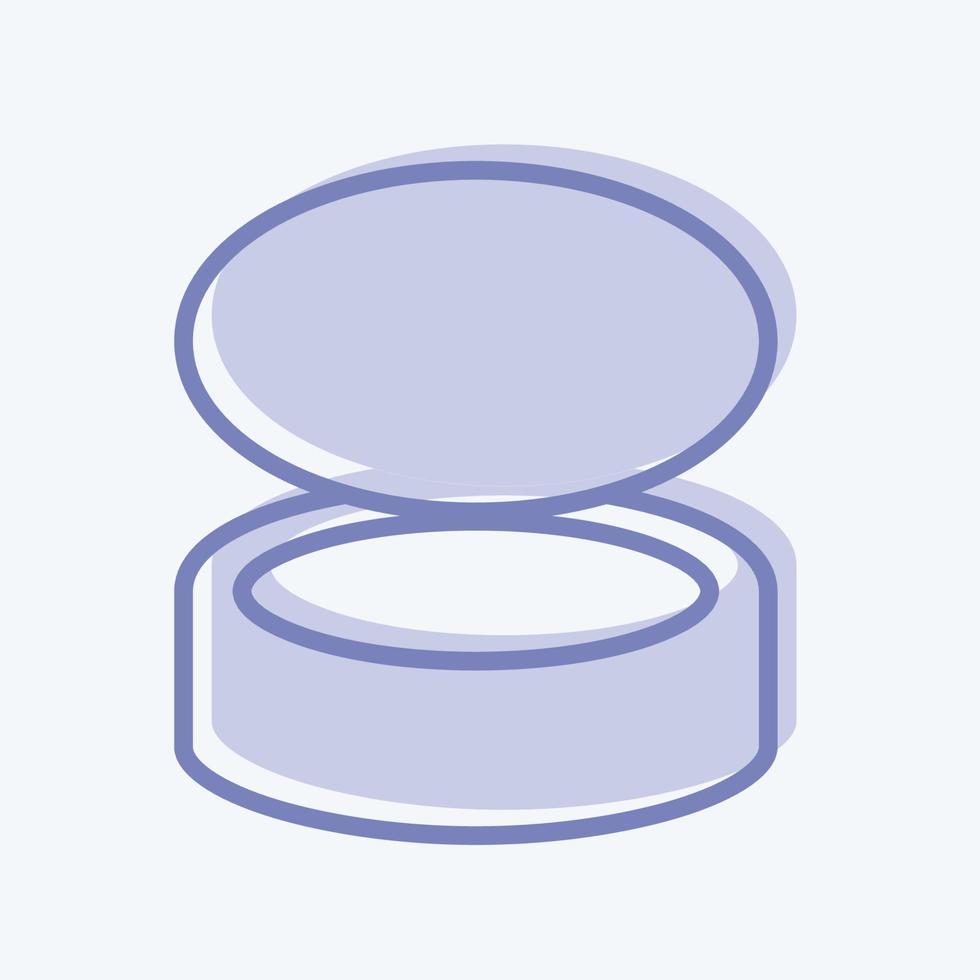 Icon Fish Food - Two Tone Style - Simple illustration,Editable stroke vector