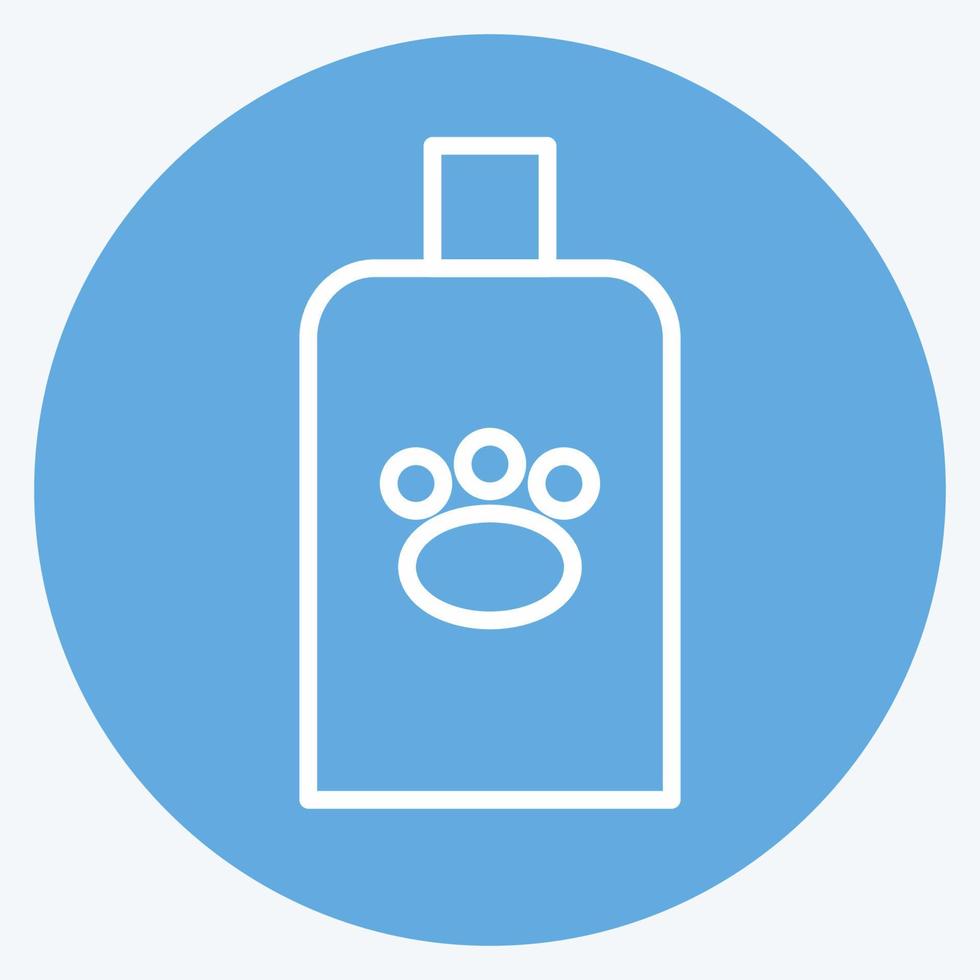 Icon Veterinary Medicine - Blue Eyes Style - Simple illustration,Editable stroke vector