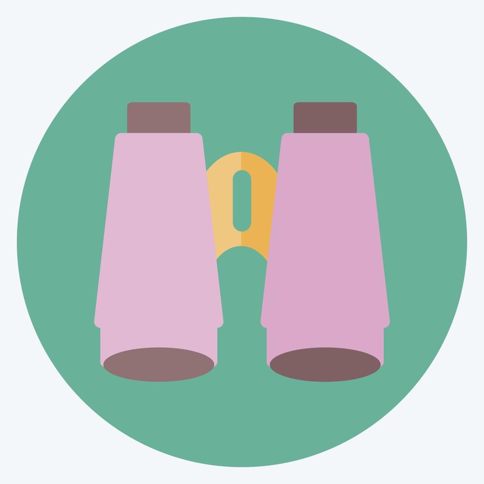 Icon Binoculars - Flat Style - Simple illustration,Editable stroke vector
