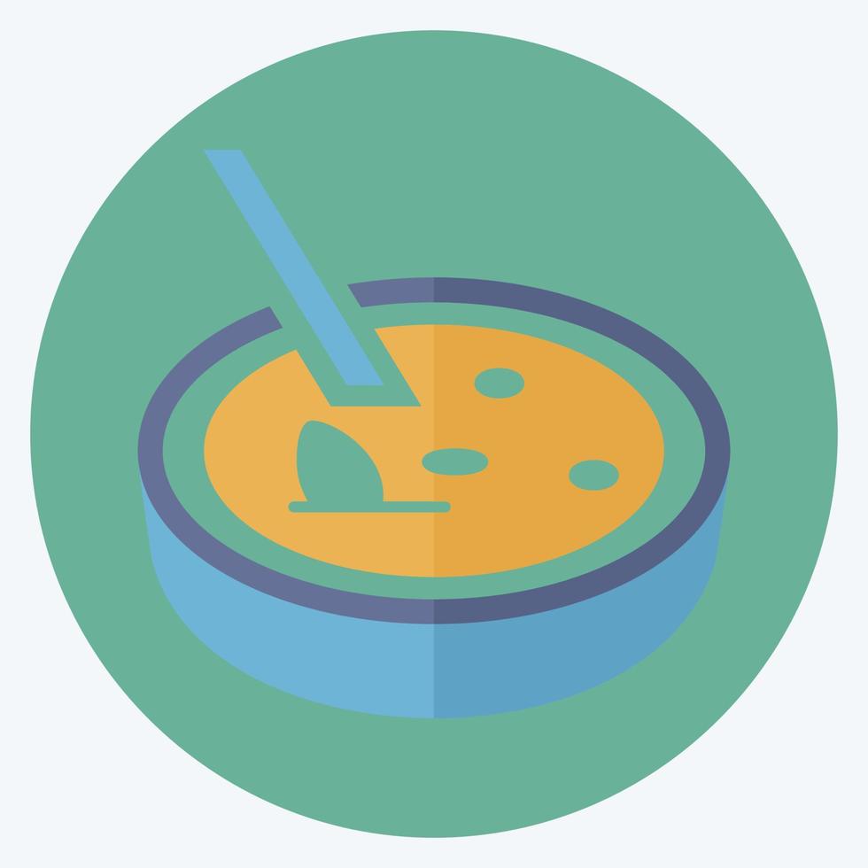 Icon Crema Catalana - Flat Style - Simple illustration,Editable stroke vector