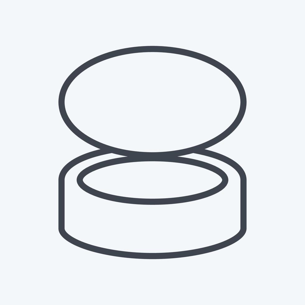 Icon Fish Food - Line Style - Simple illustration,Editable stroke vector