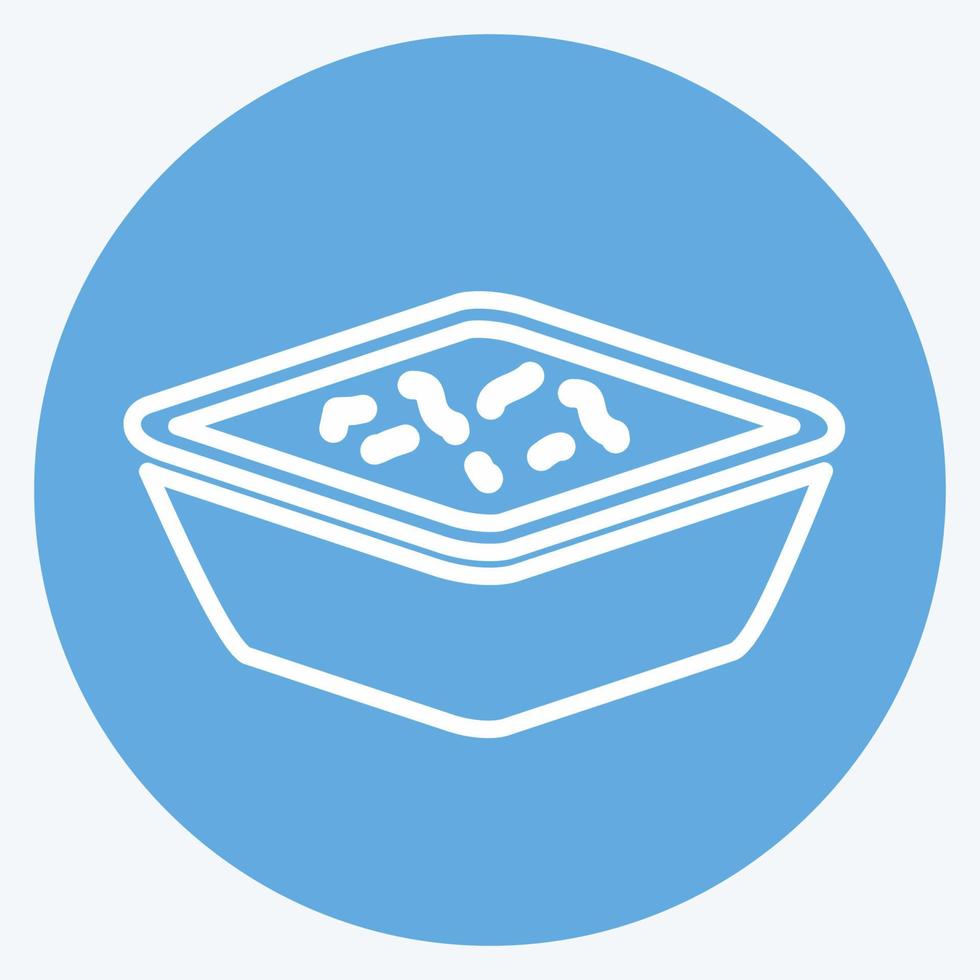 Icon Coleslaw - Blue Eyes Style - Simple illustration,Editable stroke vector