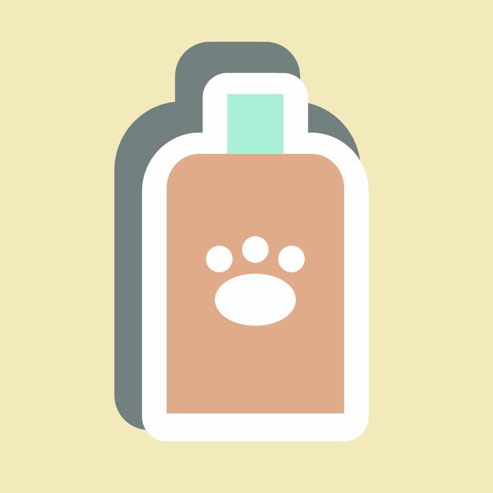 Sticker Veterinary Medicine - Simple illustration,Editable stroke vector