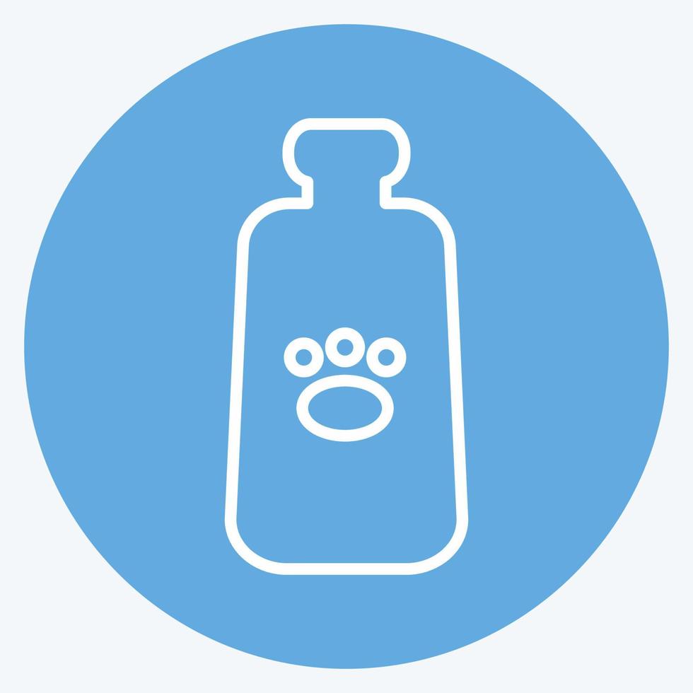 Icon Milk Bottle - Blue Eyes Style - Simple illustration,Editable stroke vector