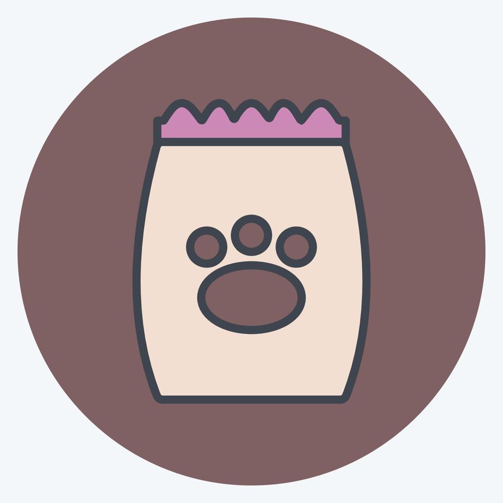 Icon Pet Food I - Color Mate Style - Simple illustration,Editable stroke vector