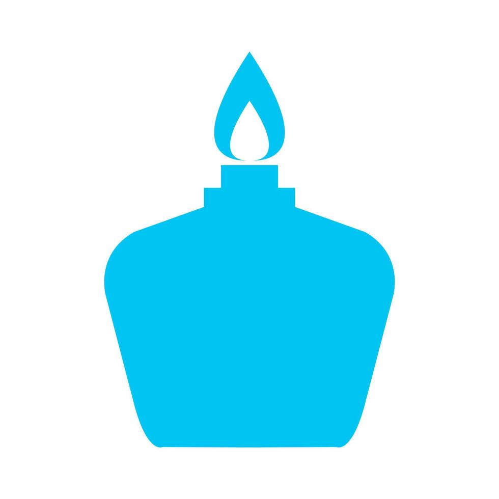 Alcohol lamp on white background vector