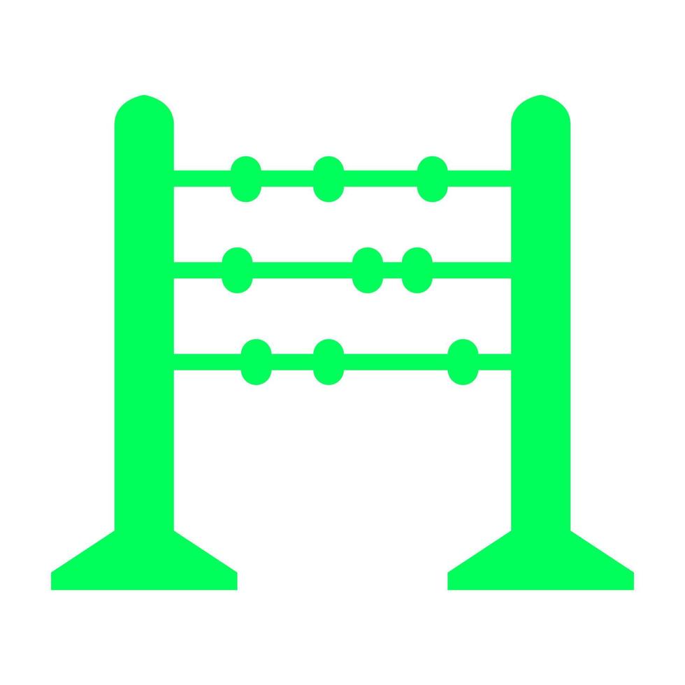 ábaco sobre fondo blanco vector