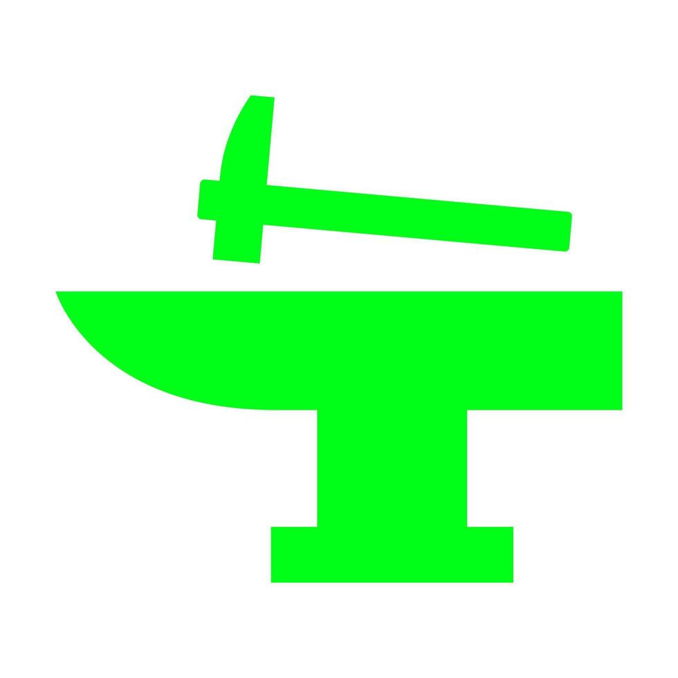 Anvil on white background vector