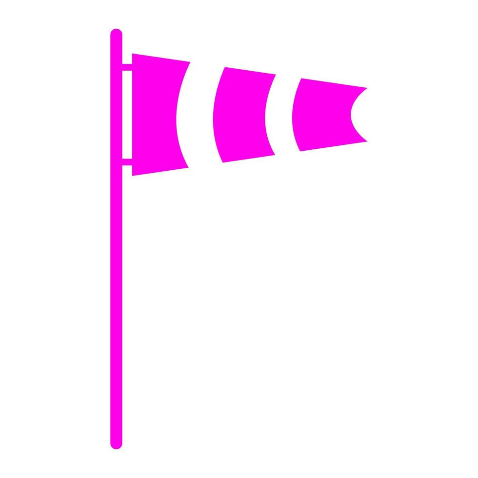 Wind flag on white background vector