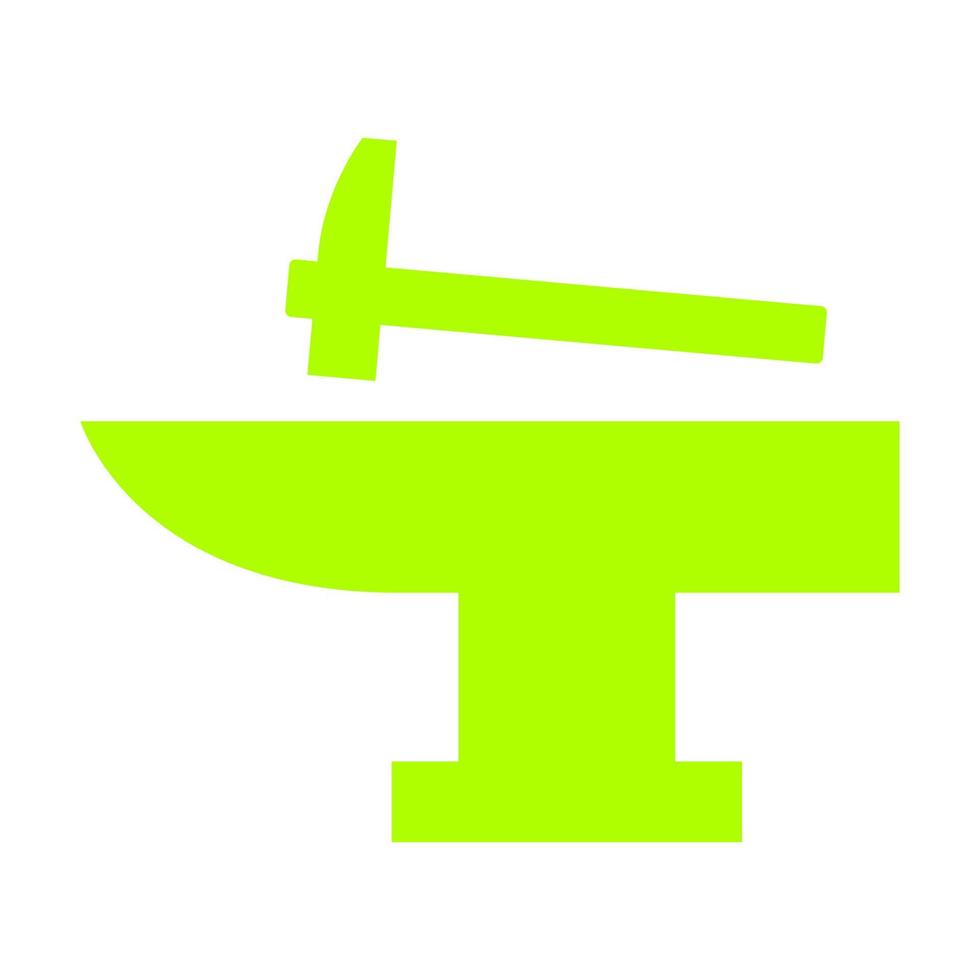 Anvil on white background vector