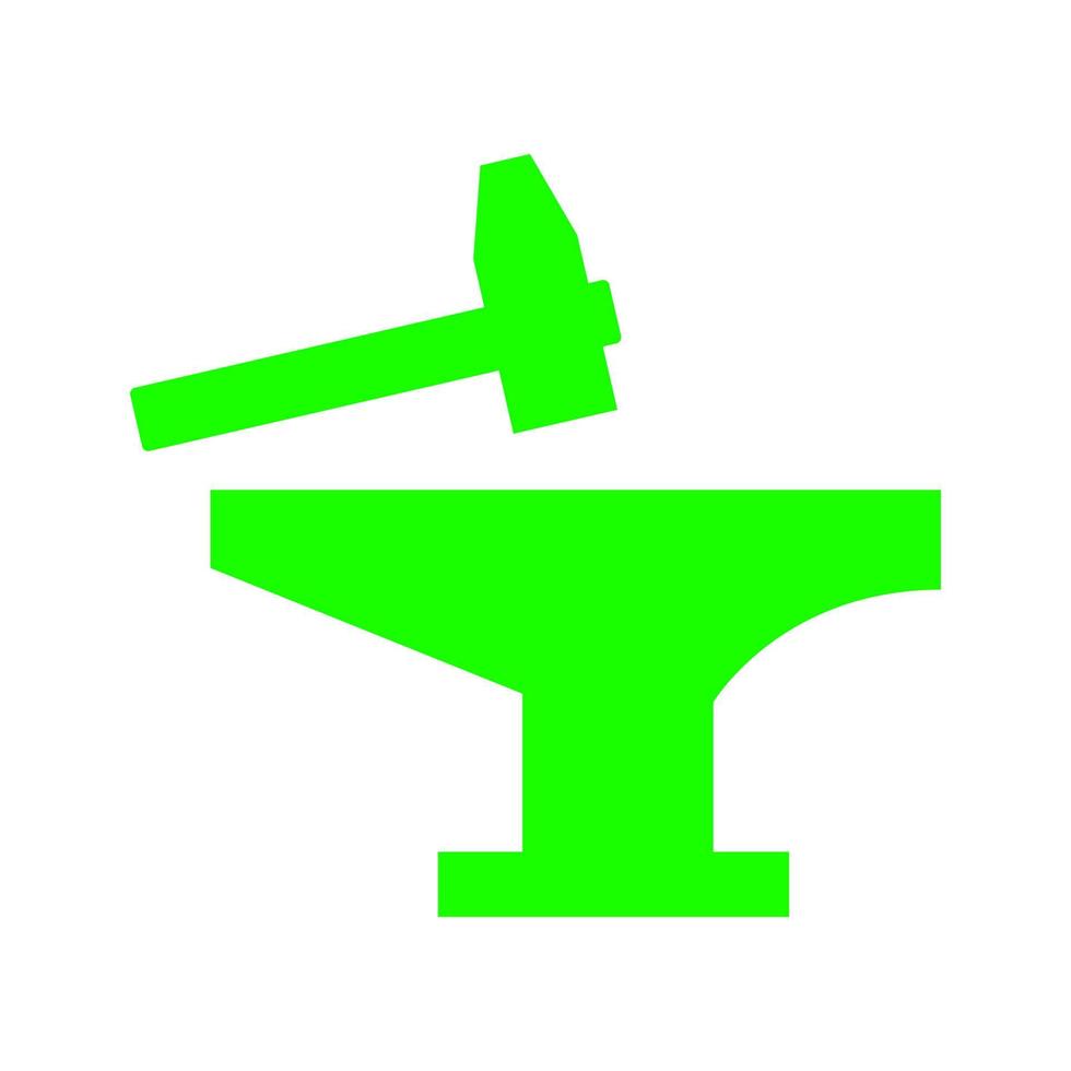 Anvil on white background vector