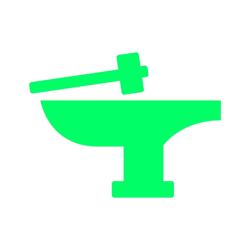 Anvil on white background vector