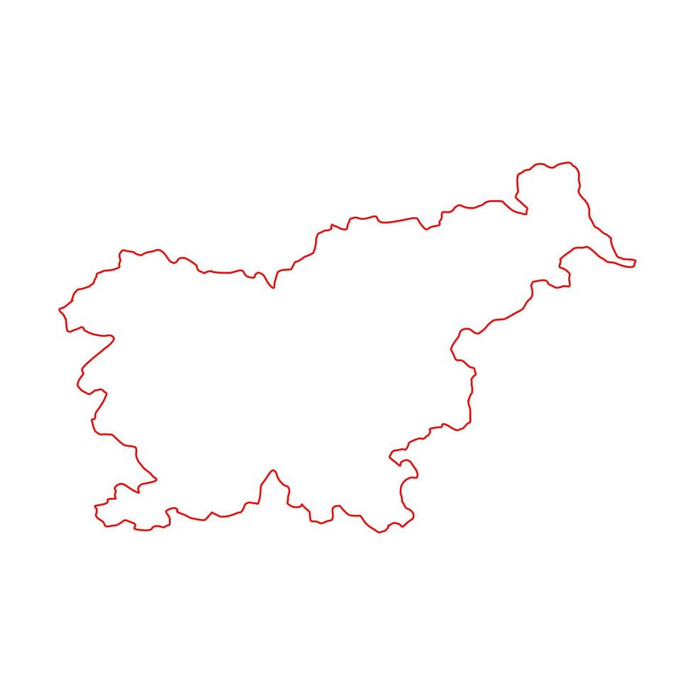 Slovenia map on white background vector