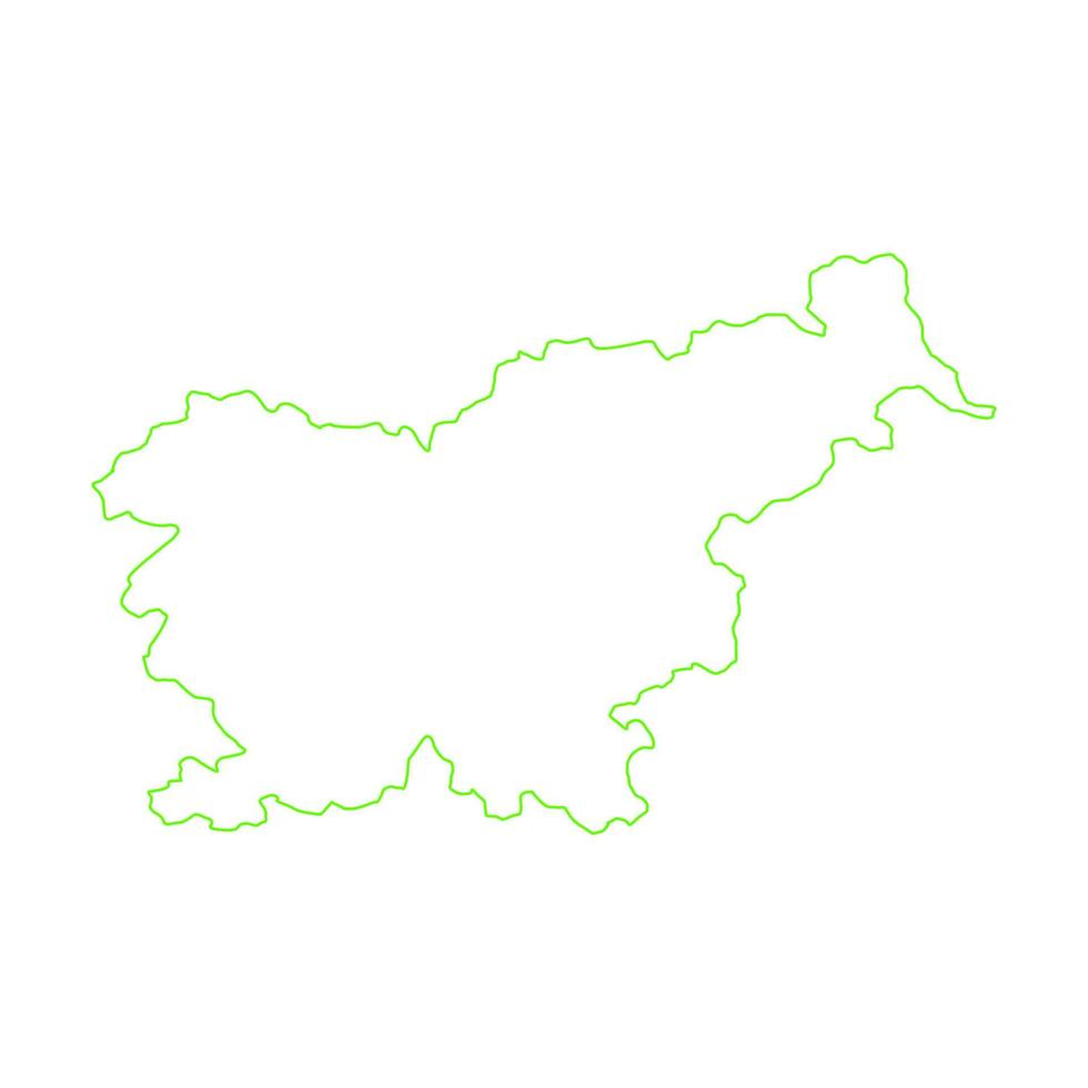 Slovenia map on white background vector