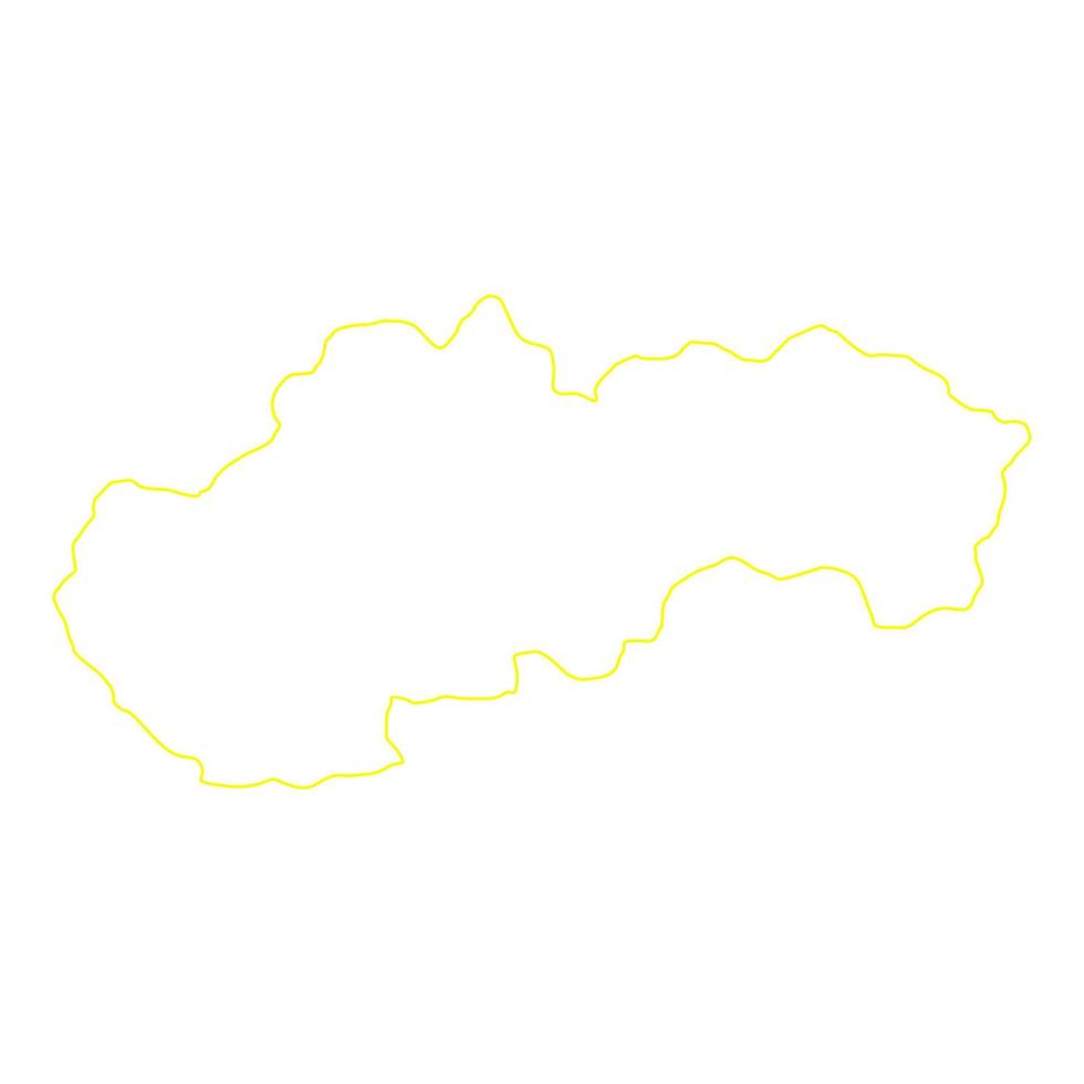 Slovakia map on white background vector