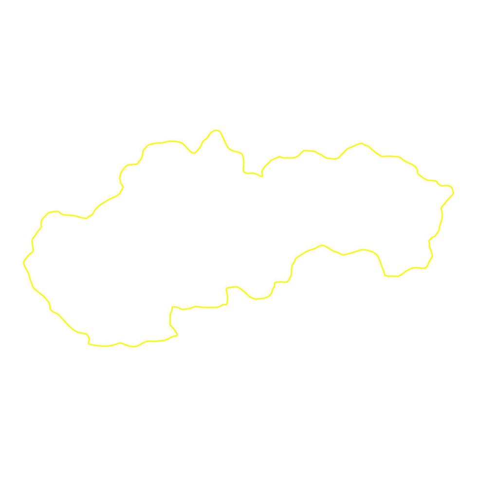 Slovakia map on white background vector