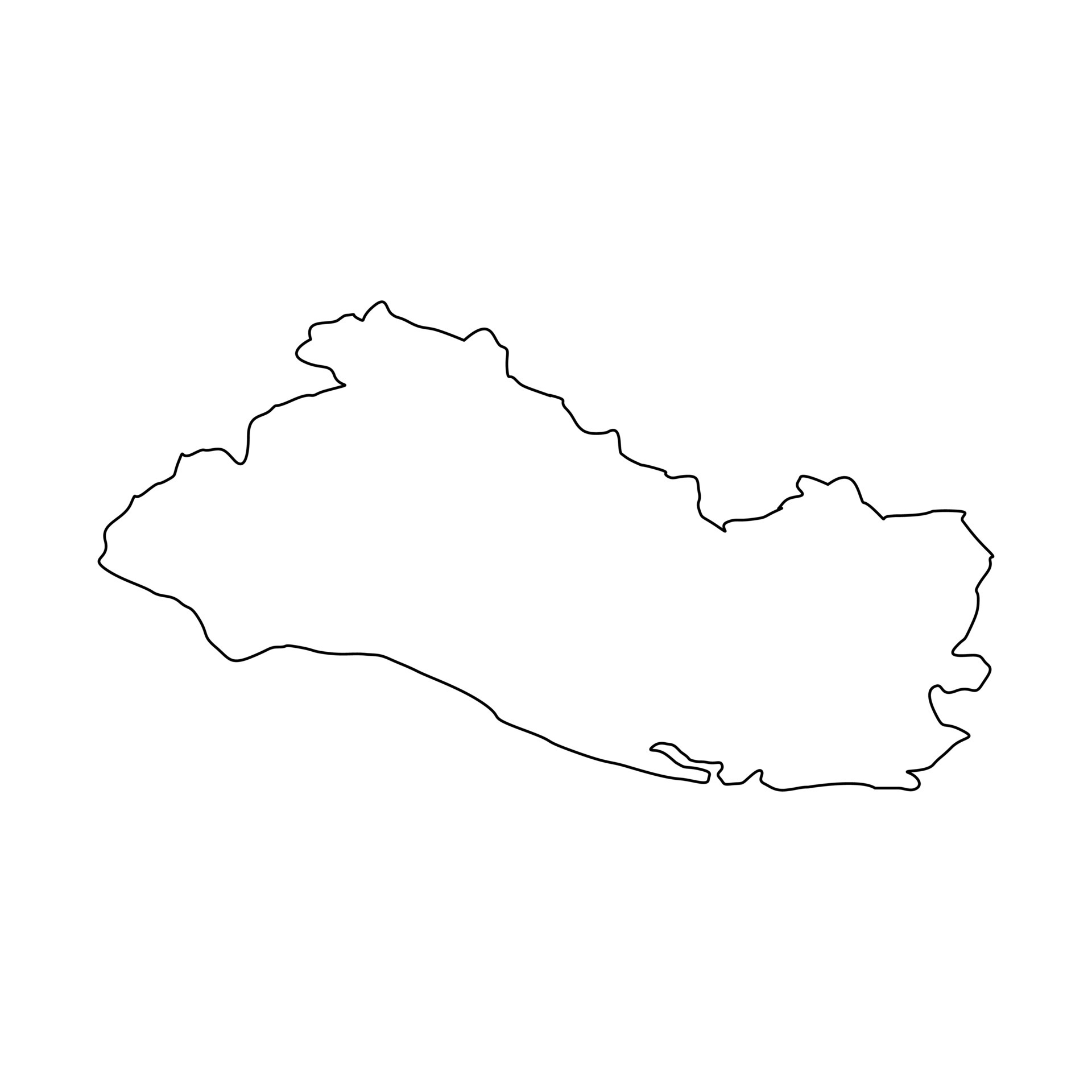 Elsalvador map on white background 4741432 Vector Art at Vecteezy