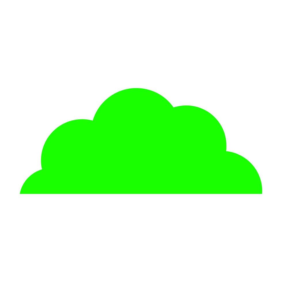 nube sobre fondo blanco vector