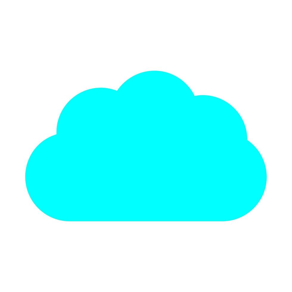 nube sobre fondo blanco vector