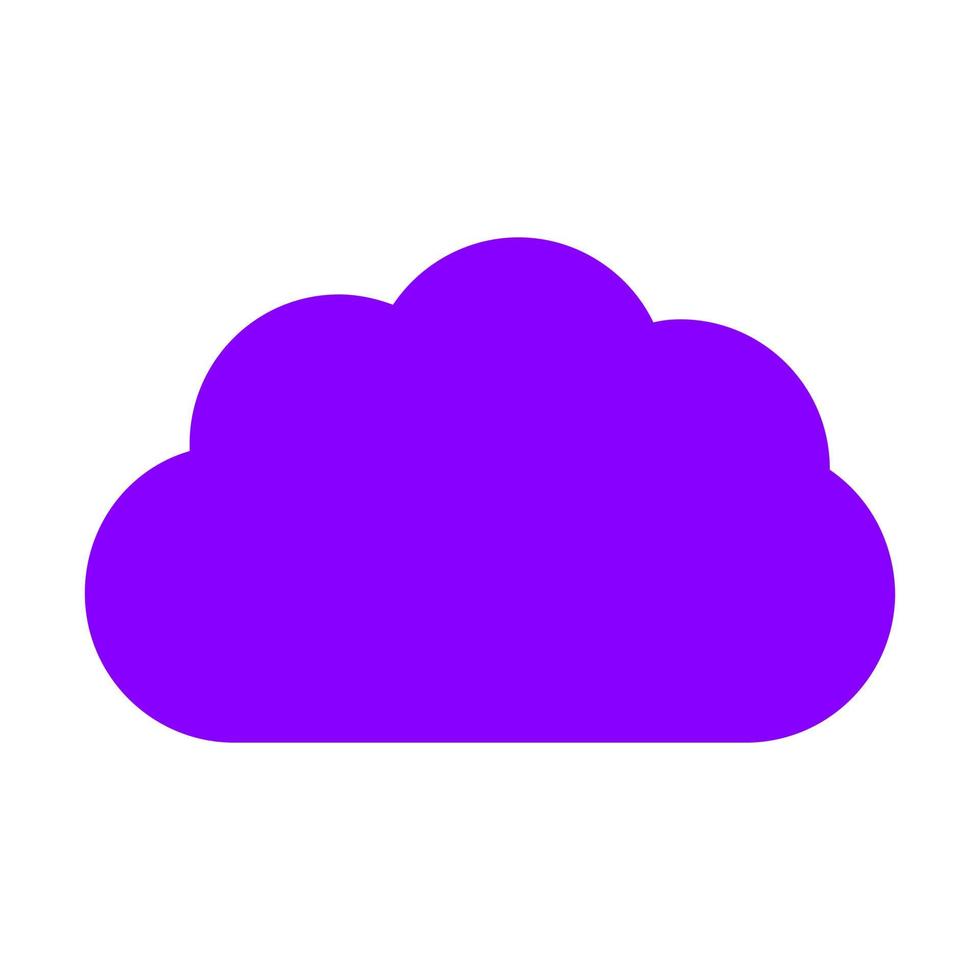 Cloud on white background vector