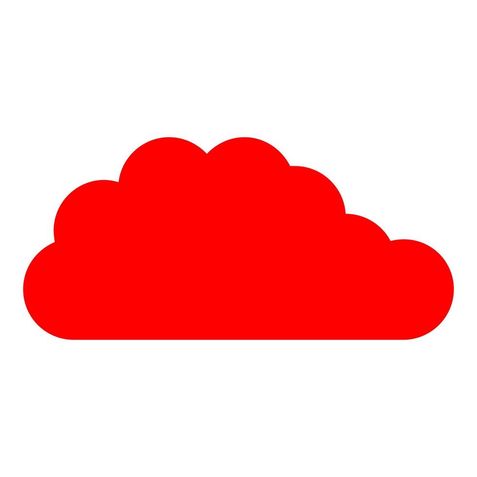 Cloud on white background vector