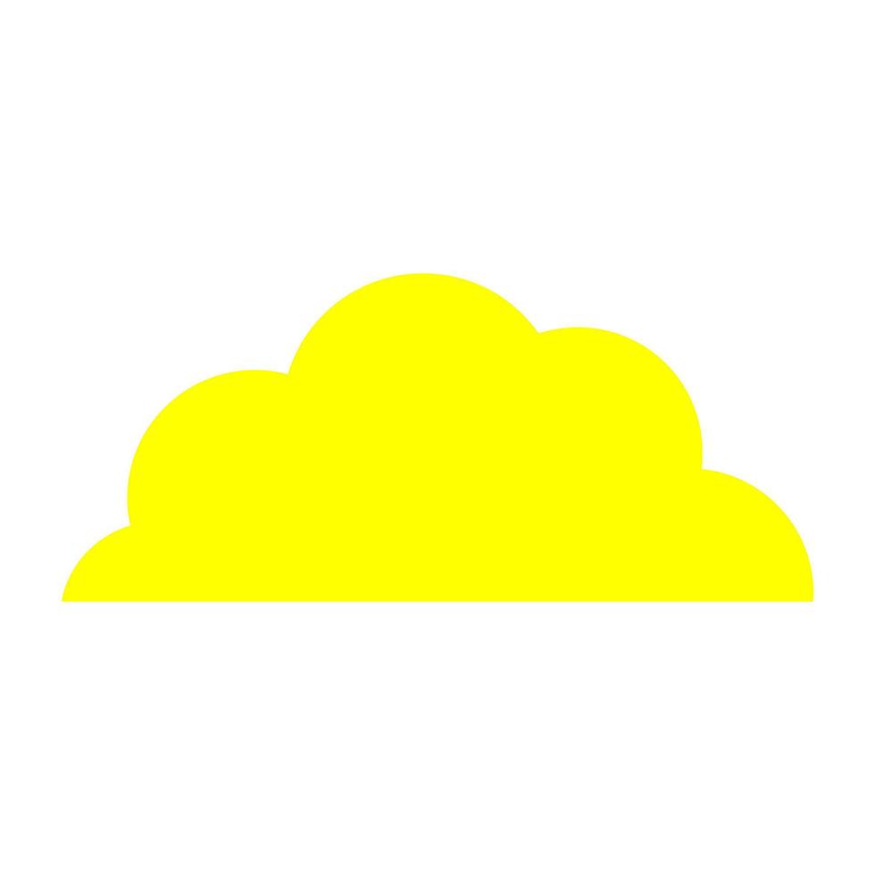 Cloud on white background vector