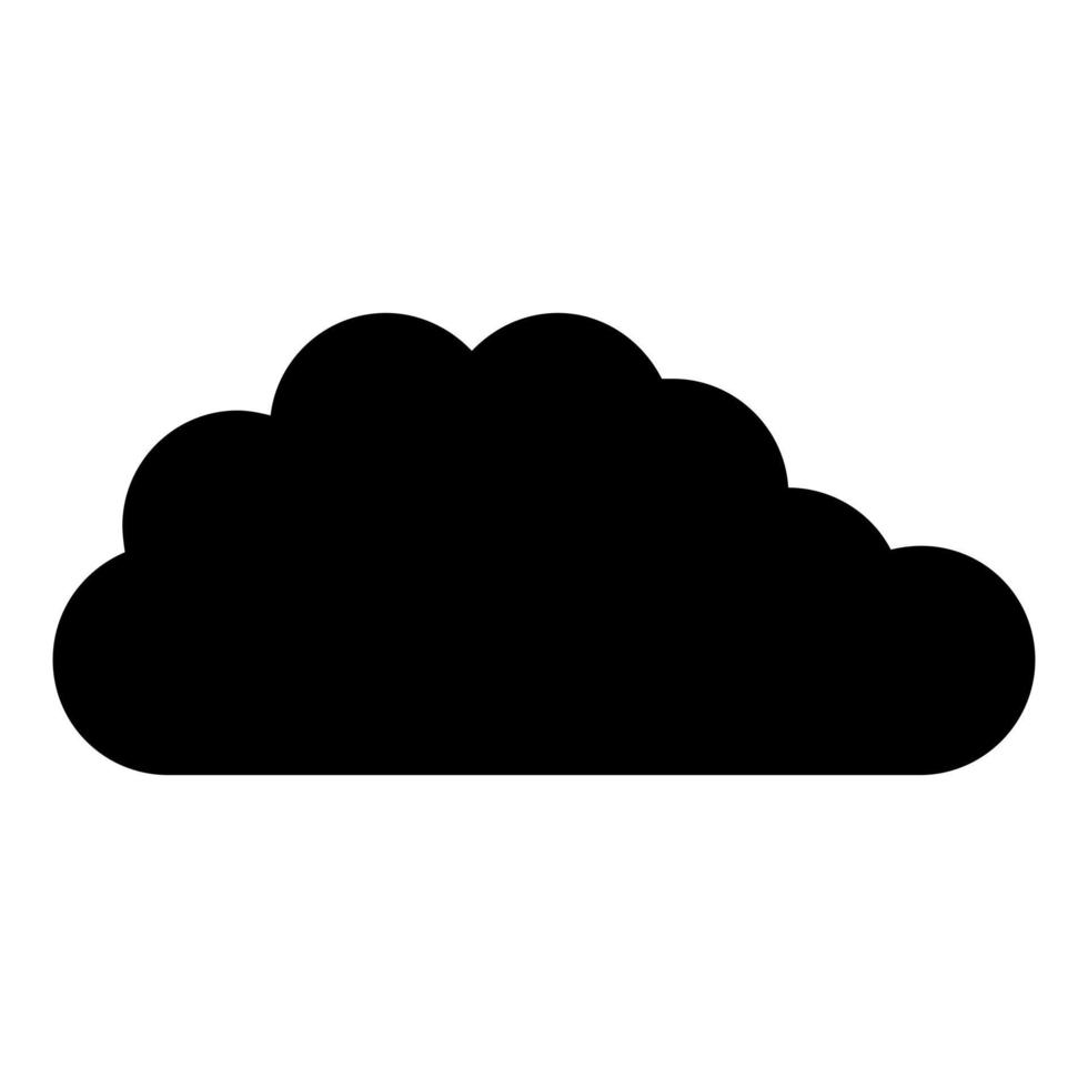 Cloud on white background vector