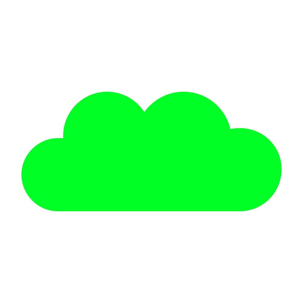 nube sobre fondo blanco vector