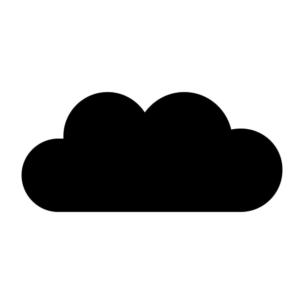 Cloud on white background vector