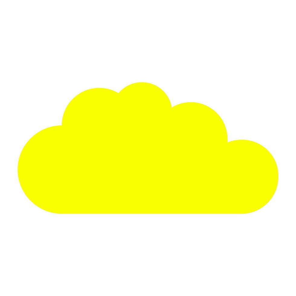 Cloud on white background vector