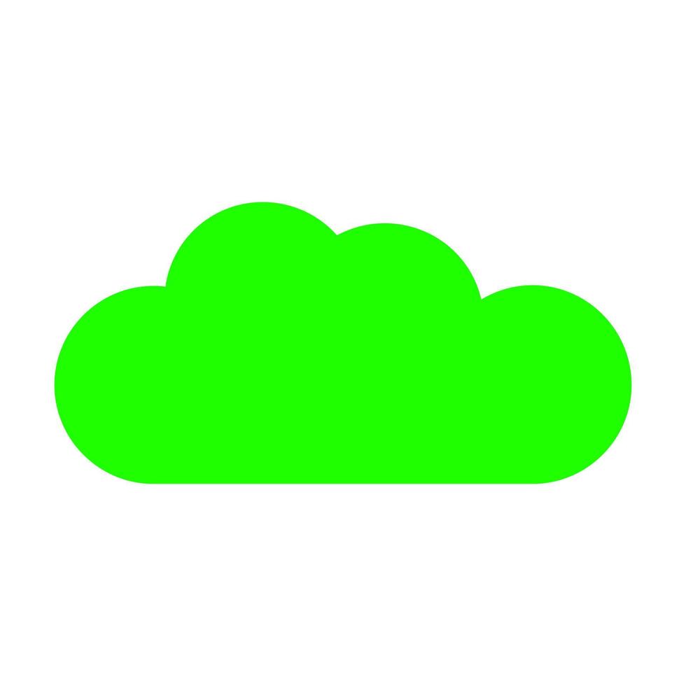 nube sobre fondo blanco vector