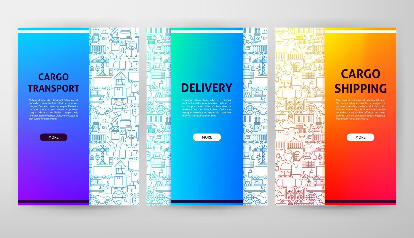 Cargo Web Design vector