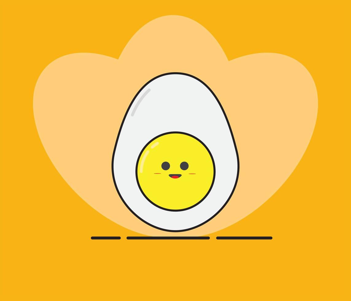 Boiled Egg icon design. Boiled Egg vector design