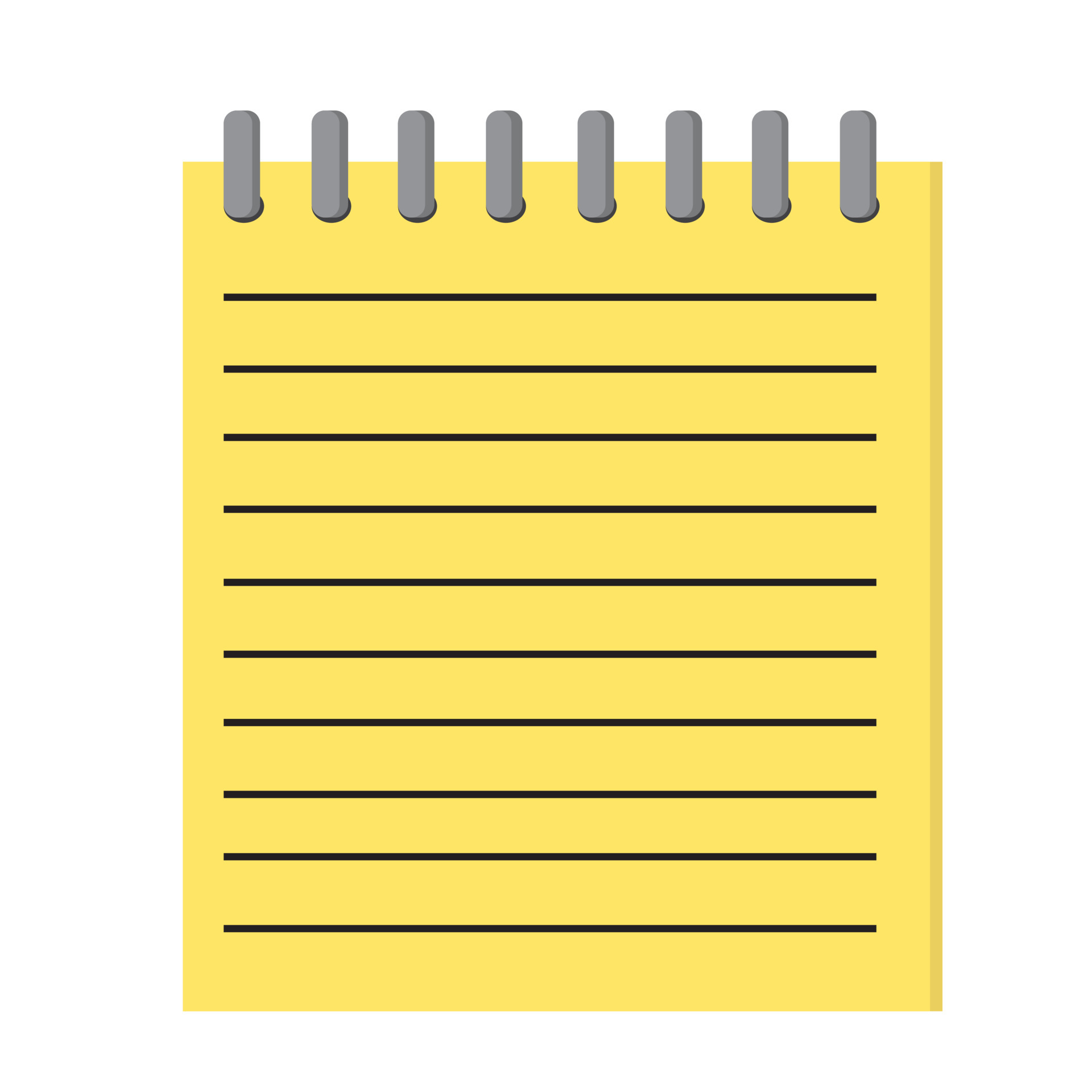 Block Note graphic design vector. Black note icon 4741918 Vector Art at