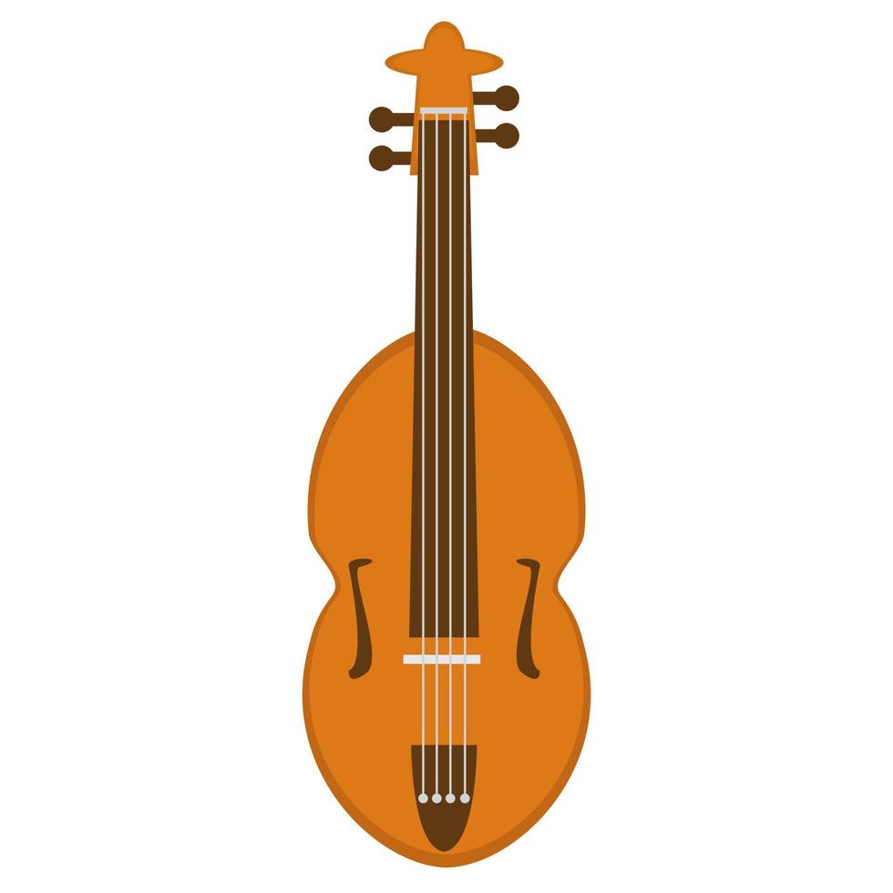 Ilustración de vector de diseño gráfico de violín